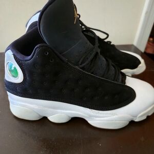 Jordan 13, size 7y, white and black